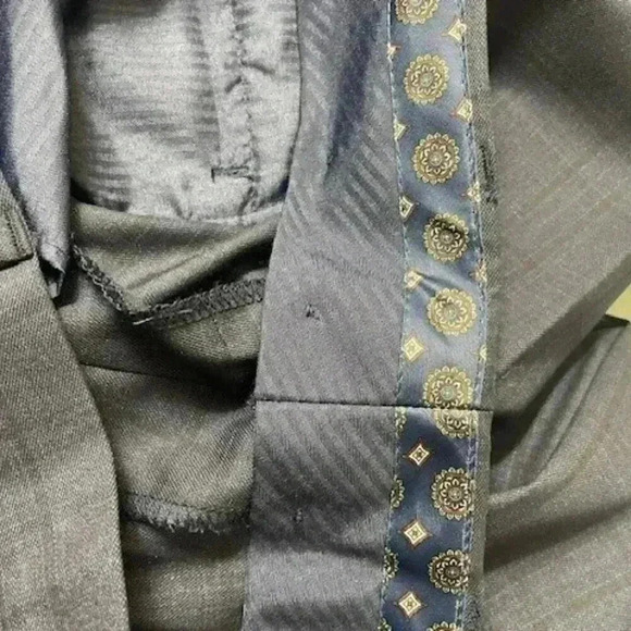 Lauren Ralph Lauren Men's Navy Striped Pants 38x30 Made in Egypt Office Business - Picture 4 of 6